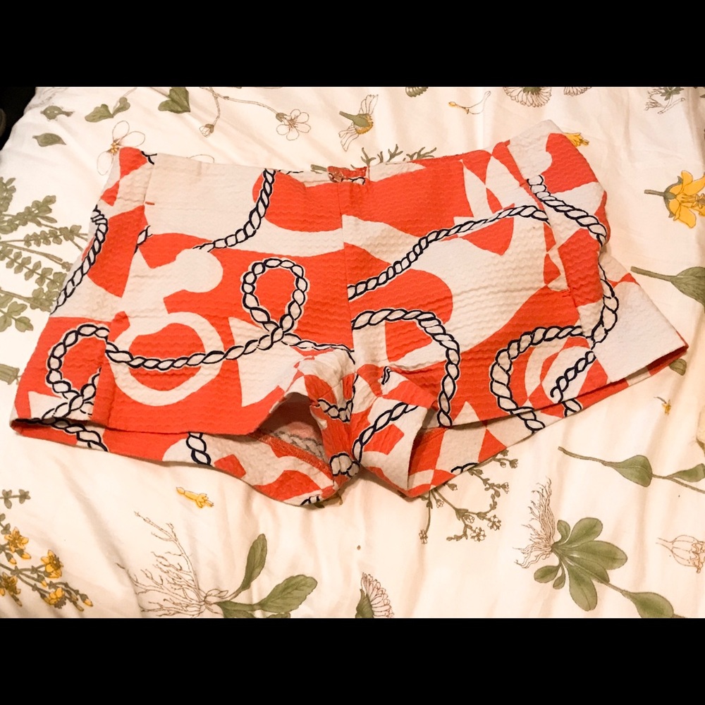 orange lilly pulitzer nautical shorts!!